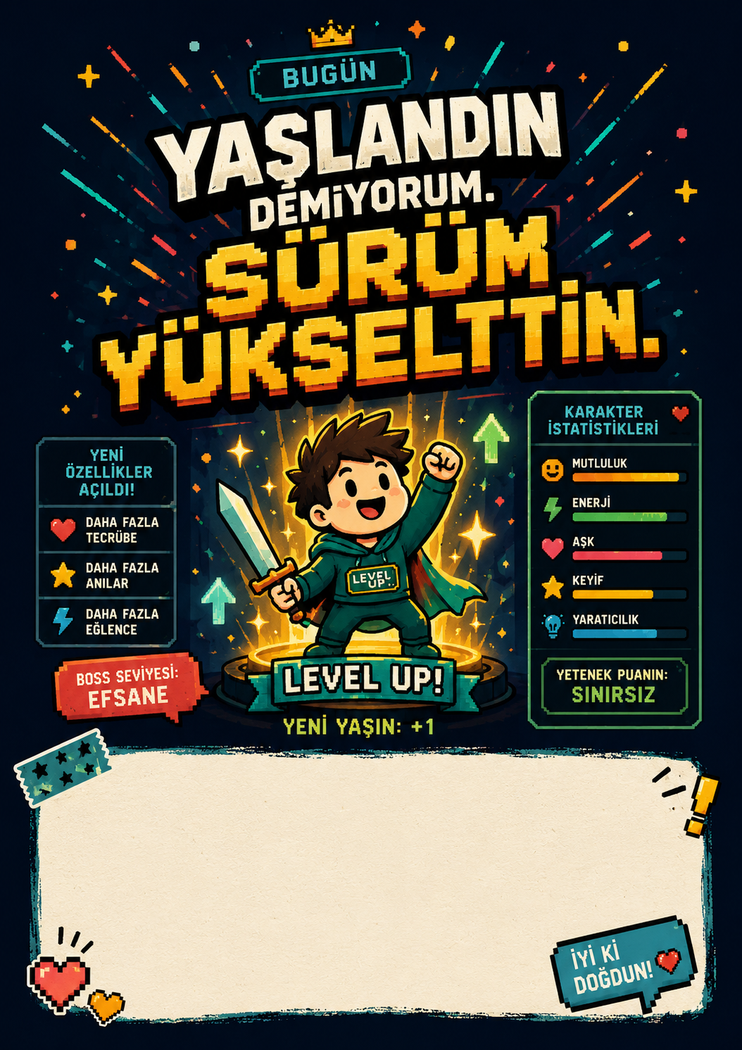 Sürüm Yükselttin