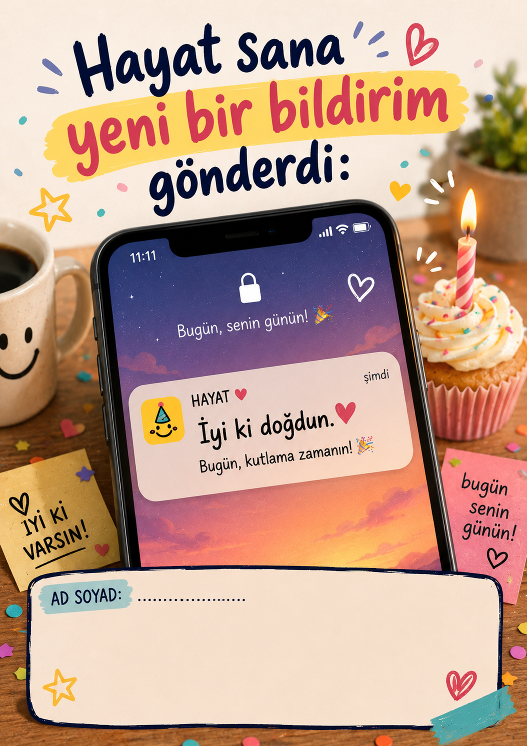 Hayat Sana Bildirim Gönderdi