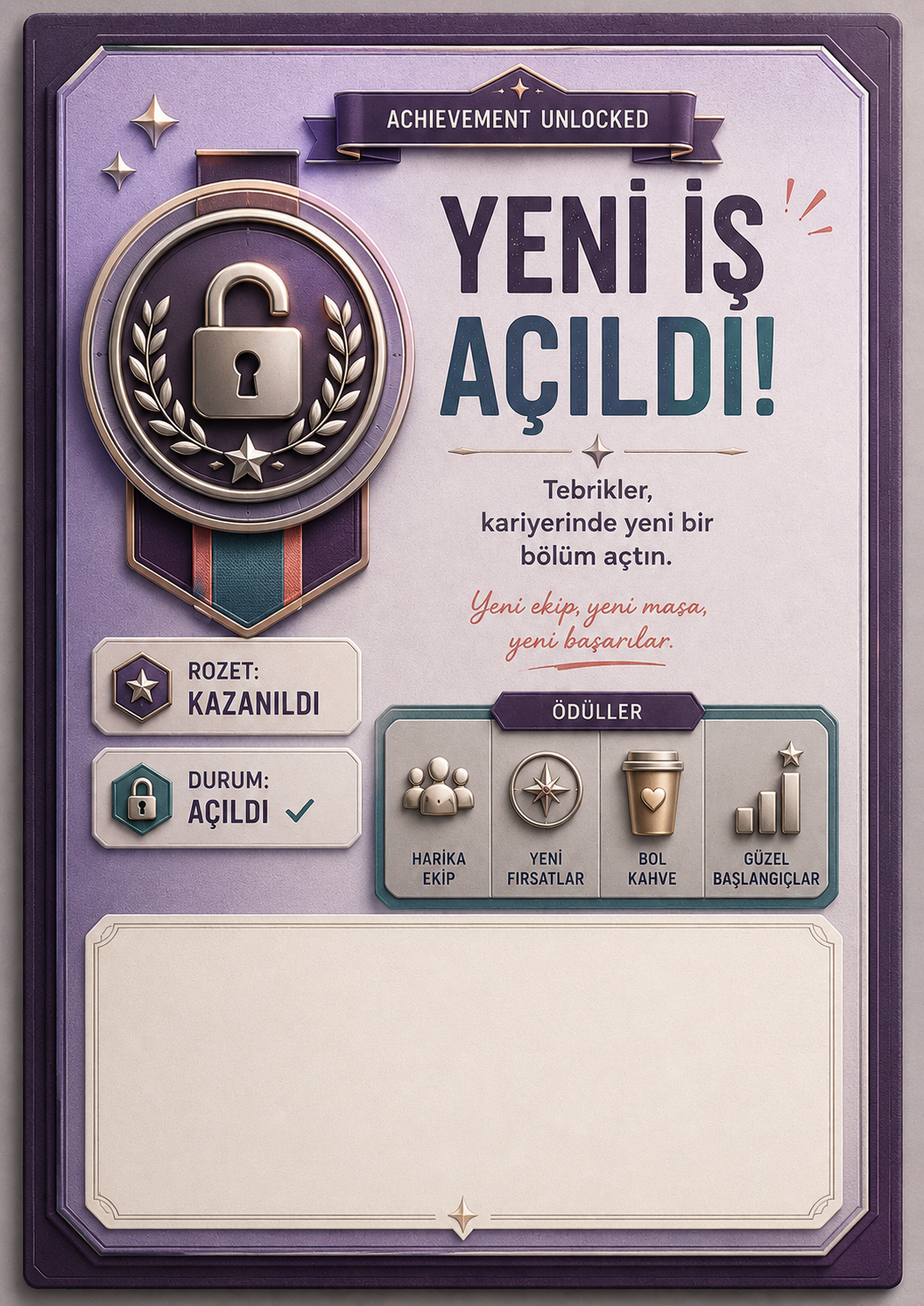 Yeni Kilit Açıldı